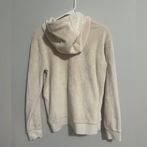 Athleta Girl Feelin’ Great Hoodie Girl’s XXL/16 cream. long sleeve thumb holes - Picture 5 of 9